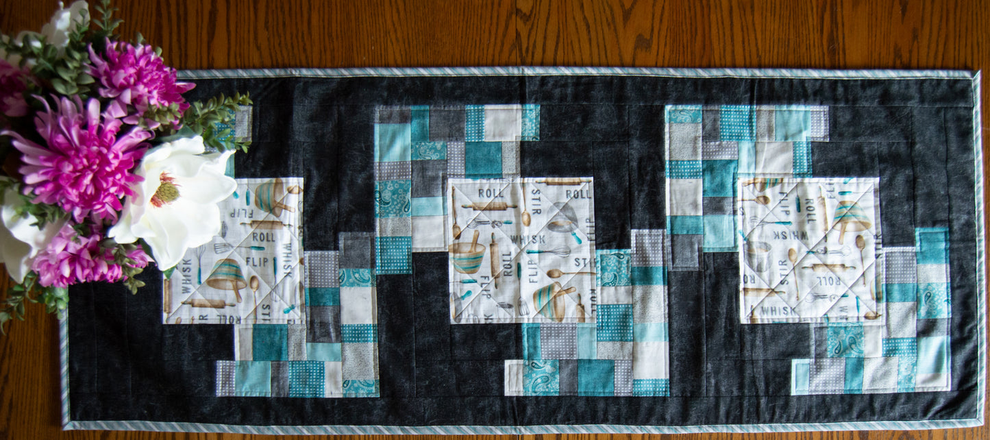 Corner Bricks Table Runner