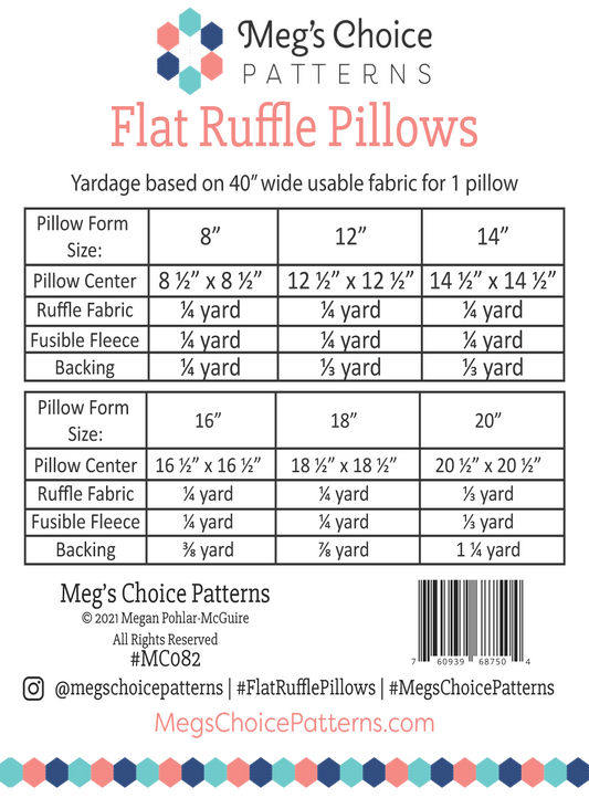Flat Ruffled Pillow