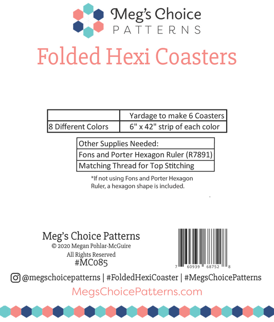 Folded Hexi Coaster