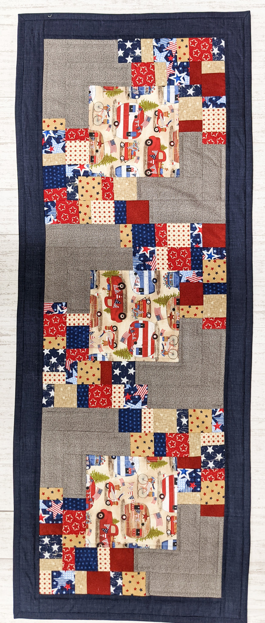 Corner Bricks Table Runner