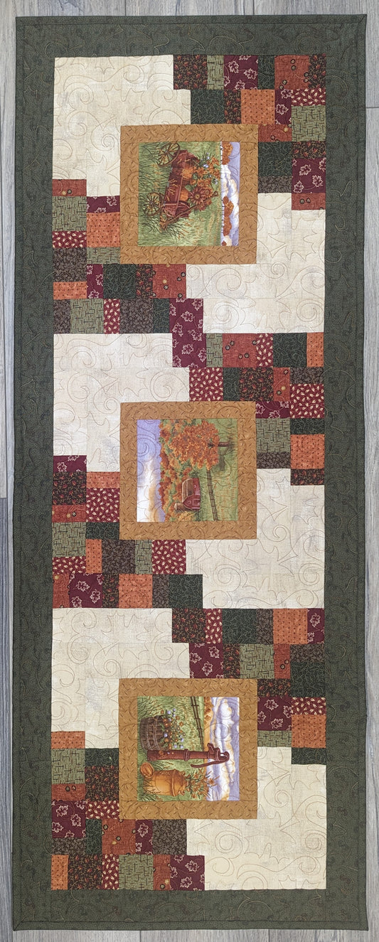 Corner Bricks Table Runner