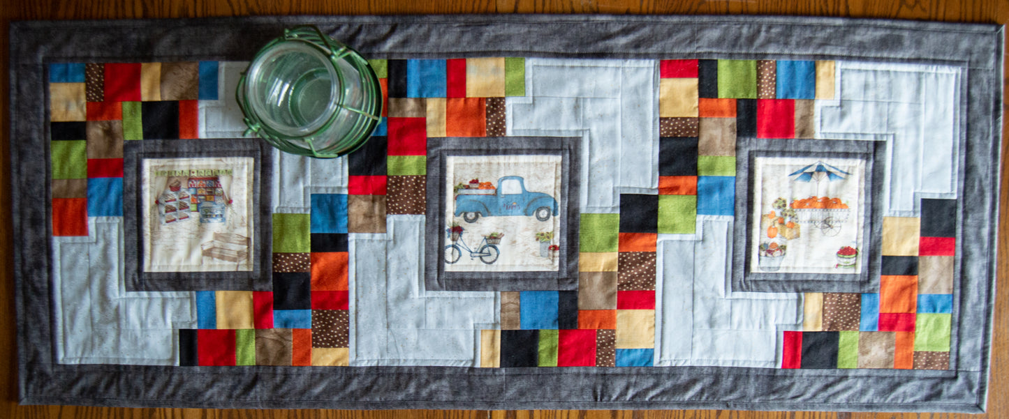 Corner Bricks Table Runner