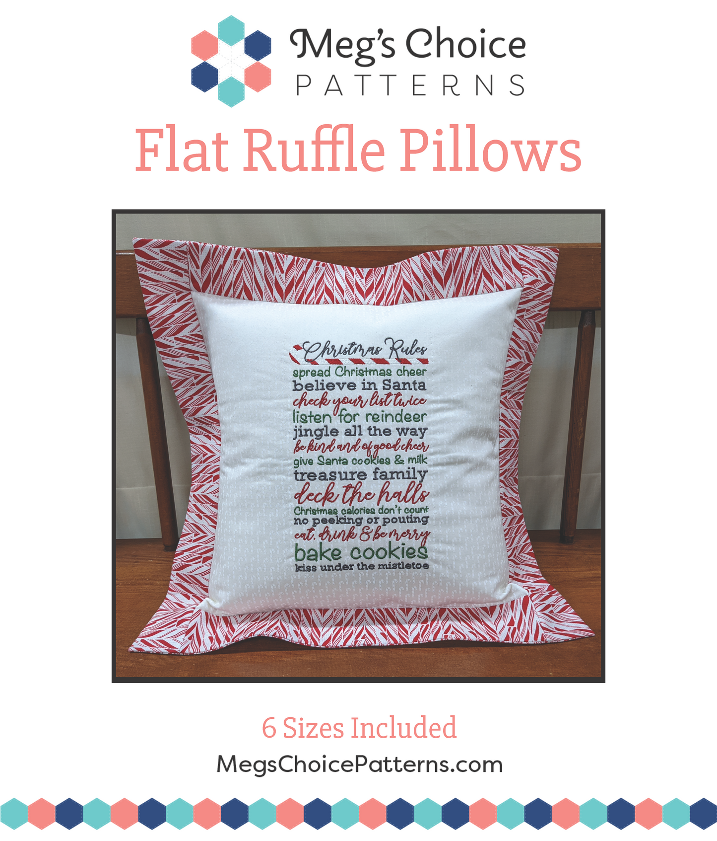 Flat Ruffled Pillow